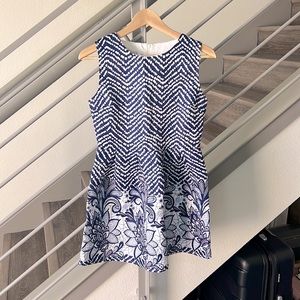 NWT Blue & White Summer Mini Dress, S